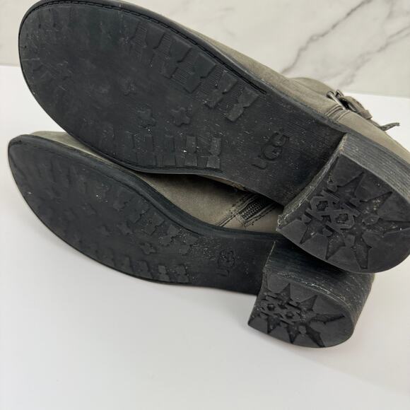 UGG Women Bellamy Ankle Boots Size 9.5 Style 1016940 Leather Sheepskin Gray - Picture 8 of 11